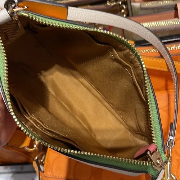 Coach Nolita 19 With Rainbow Coach 
Gold/Chalk Multi - Picture 6 of 16